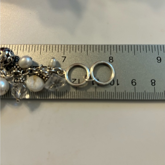 Silpada Rare Hostess Cha~Cha Beaded Sterling Silver, Pearl and Quartz Bracelet - Picture 13 of 15